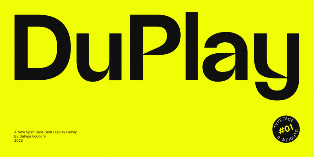 Tipografía DuPlay