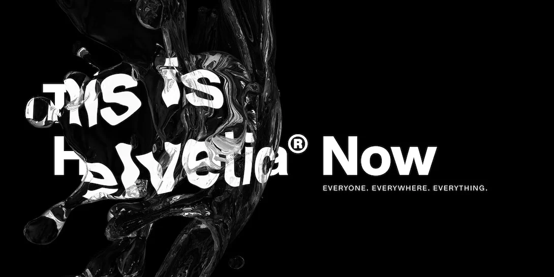 Tipografía helvetica ahora